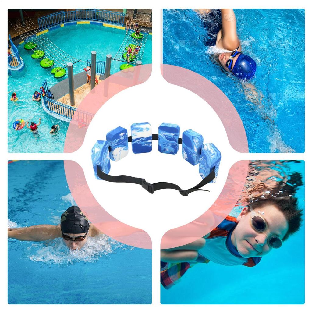 Swimming Float Belt EVA Water Aerobics Belt Adjustable Back Float Board Waistband Swim Buoyancy Aid Water Sports Training Belts