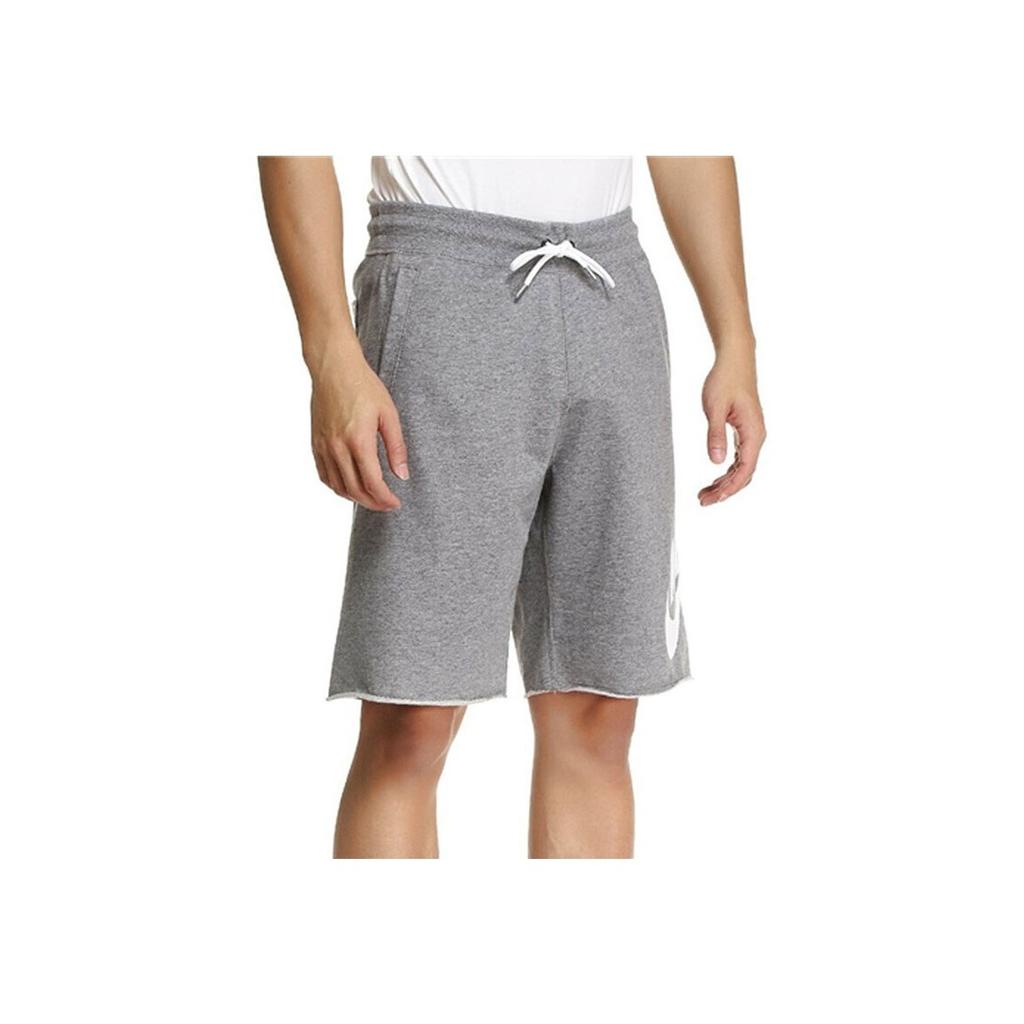 Nike Large Logo Print Drawstring Elastic Loose Mid-Waist Sports Shorts Men Shorts Grey AT5268-063
