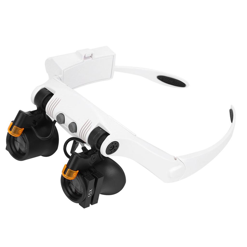 Multifunktionale Kopfhalterung LED 21 Kombination Lupe mit austauschbarer Linse für Inspektion