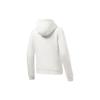 Li Ning Fitness Series Logo Print Fleece Hooded Zip-Up Sweatshirt Women Sweatshirts White AWDRE60-1