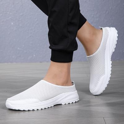 Große größe männer schuhe sommer neue faul hohl atmungsaktive mesh schuhe low top fuß abdeckung casual sport einzelnen schuhe