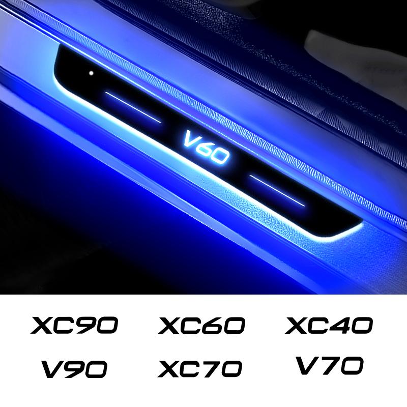 Suitable for Volvo XC40 xc60 xc90 V40 V90 V60 S60 S80 S90 car door sill light wiring free door welcome light accessories