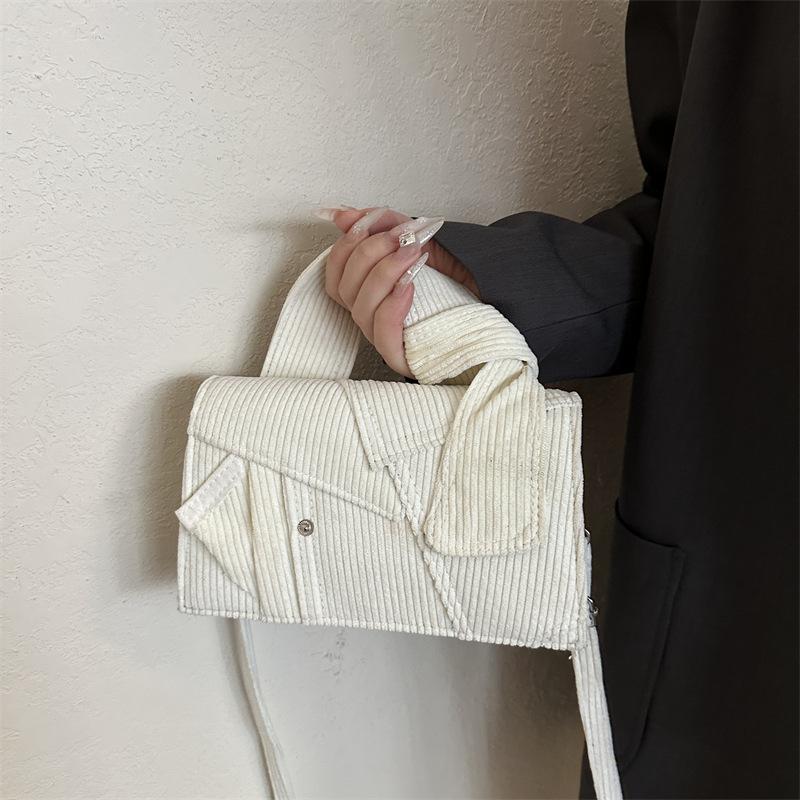 Denim Splicing Small Bag 2025 New Korean Version Fashion Niche Handbag Women's Versatile Messenger Small Square Bag