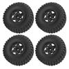 4 Pcs RC Short Course Truck Wheels 120mm Diameter Rubber Tire Plastic Hex Hub 1 10 RC Truck Wheels for Slash 4x4 2WD