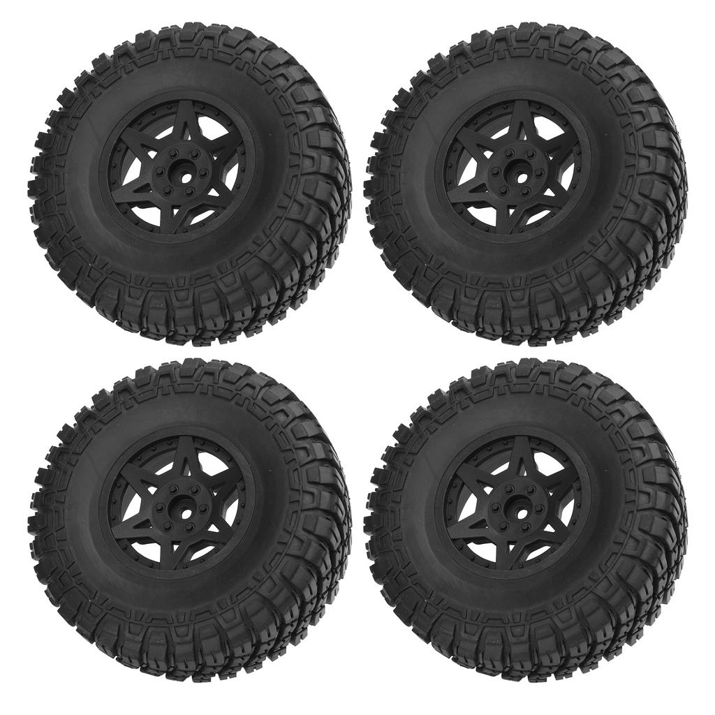 4 Pcs RC Short Course Truck Wheels 120mm Diameter Rubber Tire Plastic Hex Hub 1 10 RC Truck Wheels for Slash 4x4 2WD