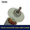 10mm Electric Hand Drill Rotor, 6 Teeth, with 608/626 Bearings, Model 07931