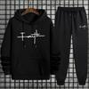 Casual Men's Hooded Sportswear, Single Sports Shirt and Pants, Spring Outdoor Daily Sports, Comfortable Quality