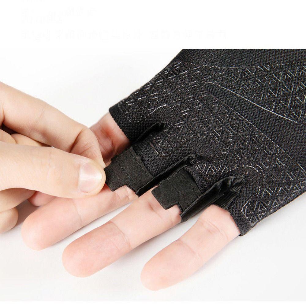 1 Pereche Mănuși Fitness Antiderapante Fără Degete Mănuși Ciclism Căptușite Camping Motocicletă Sală