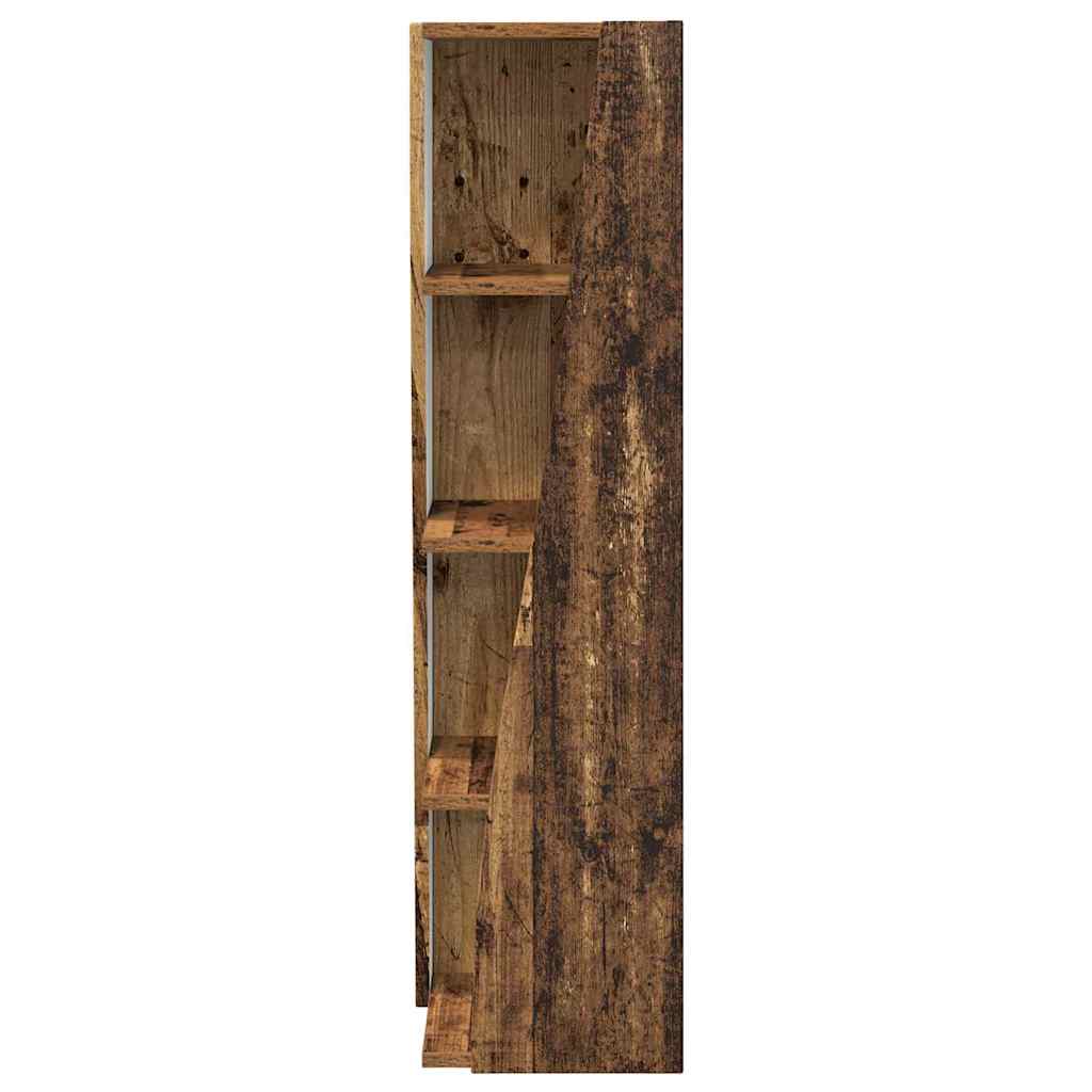 Corner Cabinet Reclaimed Wood Look 27.5 x 27 x 102 cm Particleboard