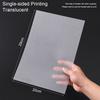 1Pcs Handmade Shrink Film Translucent White Shrinky Art Papers Shrink Plastic Sheets  Kids Gifts