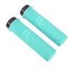 Bike Handlebar Grips Hard Wearing Single Lock On Antislip Increase Riding Safety Soft Resin for Various Bikes Blue