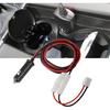 12V-14V 20A Male Plug Power Cable Cord for Mobile Radio, T-Shape Cigarette Lighter Adapter with Dual & High-Temp 105°C Wire for Car Radio