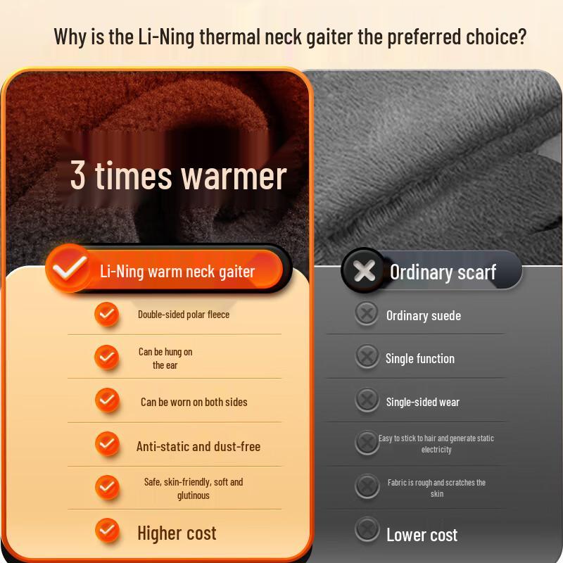 Li-Ning Winter Thermal Neck Gaiter & Face Mask