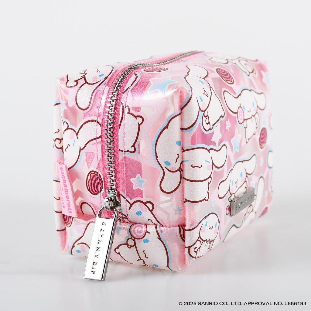 SKINNYDIP Cinnamoroll Star Sanrio Makeup Accessory 8525PCCS Pouch, White, Characters, Pouch, Case,