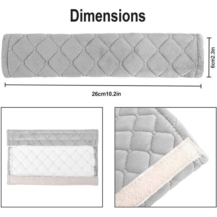 Coussin de Ceinture de Sécurité - Auto - 4 pièces - Confortable - Noir - Protection Épaules