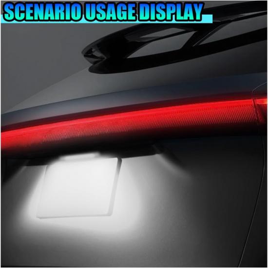 ZIMISI Car LED License Plate Light, 12V DC High Bright Tag Lights for License Plate, Waterproof LED Light Tag Lamp for Running/Reverse/Tail Light,