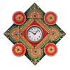 Designer and Colourful Handcrafted Wooden and Papier-Mache Wall Clock