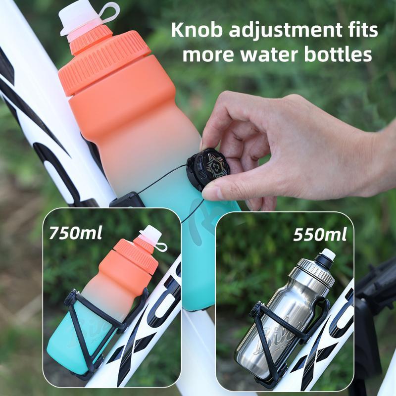 Universal Bike Water Bottle Cage Adjustable 68-90mm Easy To Clean Holder Fits Most Cups for Commuter Mountain Road Bikes