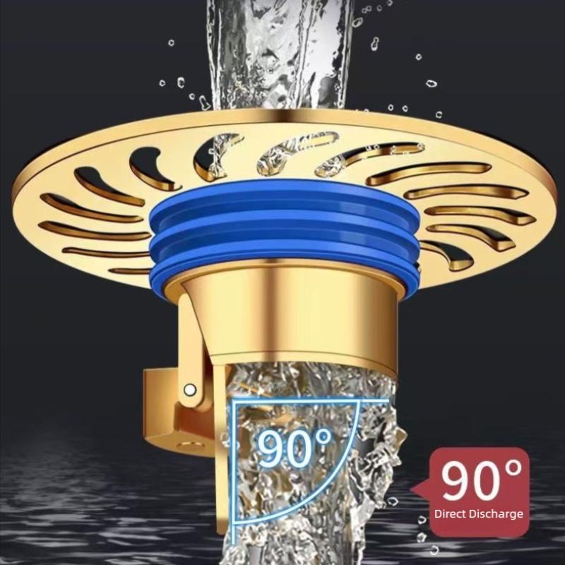 All-copper Floor Drain Core Floor Shower Drain Stopper Insectproof Anti-odor Deodorization Toilet Kitchen Bathroom Toilet Sewer