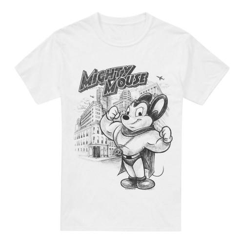 Mighty Mouse Mens Protect & Serve T-Shirt