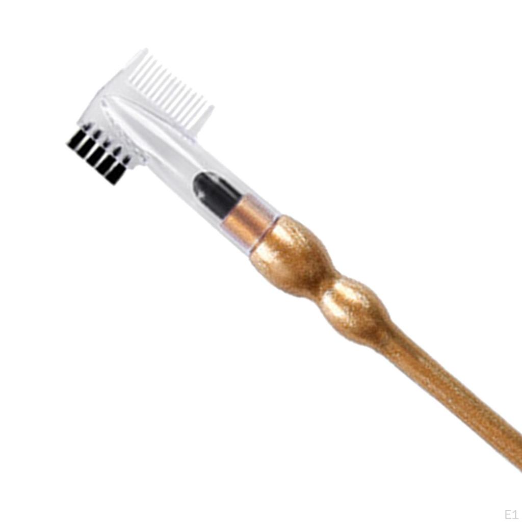 Double Eed Eyebrow Brush Comb Portble Dul Lsh Eye Brow Spoolie for Eyelsh
