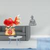 Chinese Feng Shui Koi Buddha Statue Desktop Decoration Year Holiday Gift Good Luck Monkey Figure