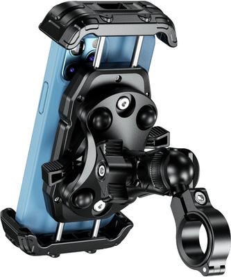 Kaedear Bike Smartphone Holder Mobile Phone Holder Motorcycle Smartphone Holder Vibration Absorption Mount Air Mount Integrated Side Lever Lock