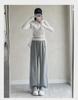 Women's Retro Striped Colorblock Wide-Leg Sweatpants