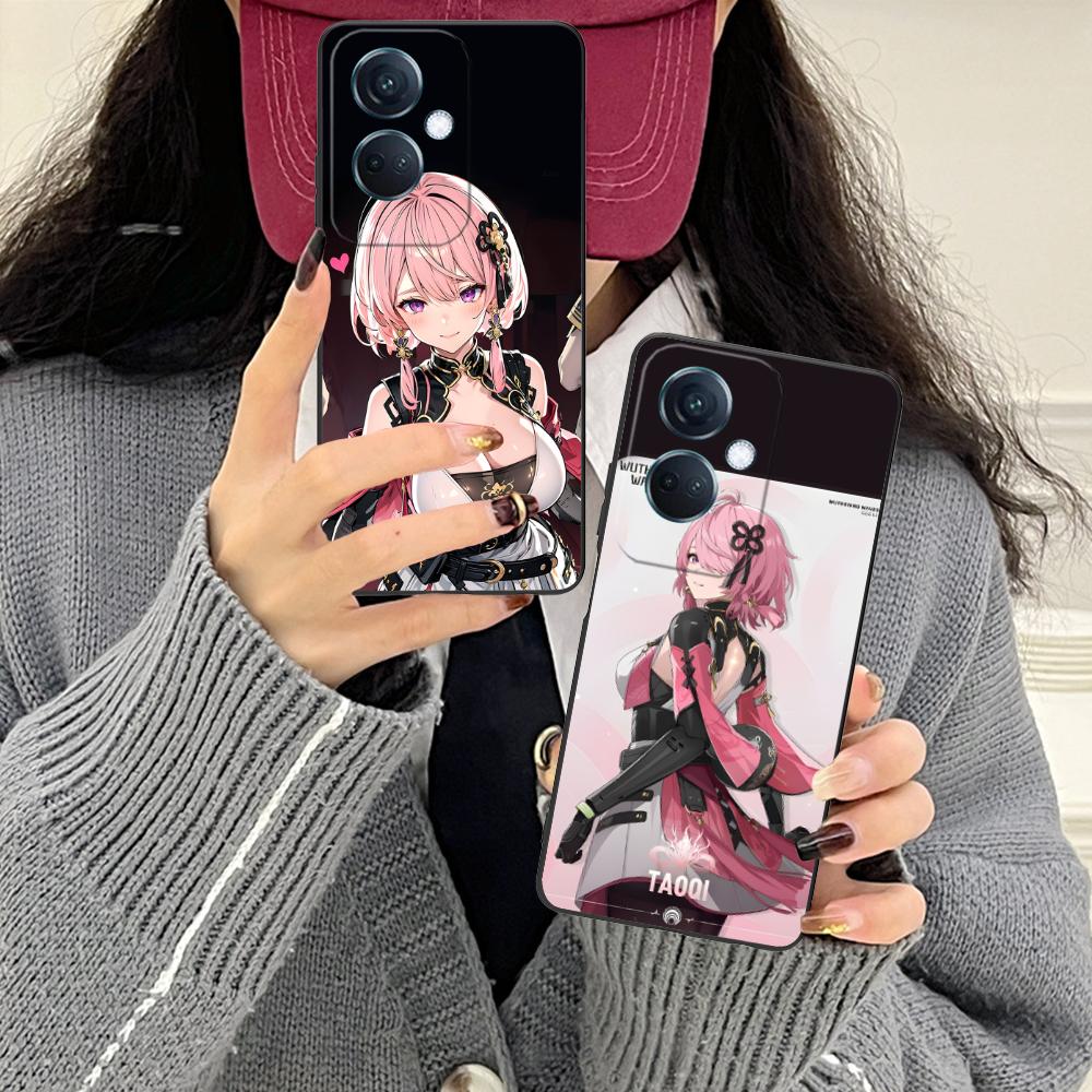 Wuthering Waves Taoqi Mobile Phone Case for OPPO Reno 14 13 12 11 10 9 8 7 6 5 F T Pro 5G Colorful Printing Cover Cover Pretty