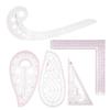 5pcs Sewing Ruler MultiFunction Curve Shaped Grading Tailor Clothing Making Toos