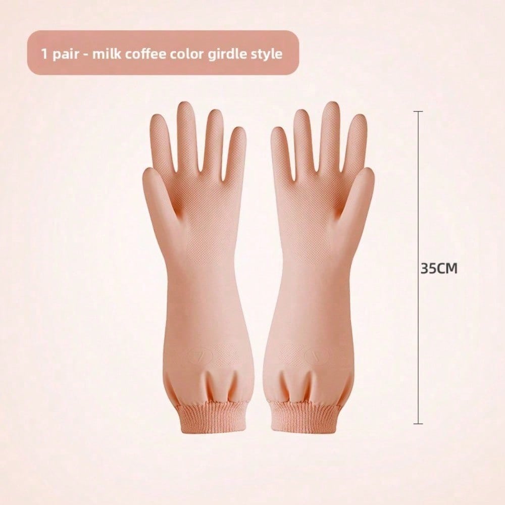 Dishwashing Gloves, Kitchen Women's Household Waterproof Cleaning Thickened Durable Laundry Work Housework