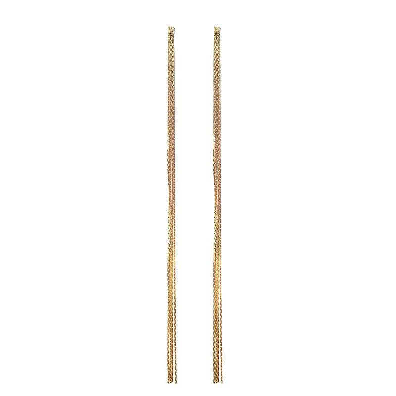 Extra-Long Tassel Earrings: Women's Korean Style, Versatile Stud & Dangle Jewelry
