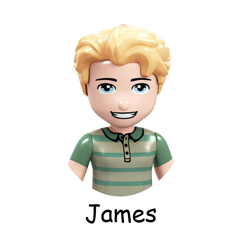 Non-Toxic Fairy Tale Princess Children Belle Beast Cinderalla Anna Olivia Model Figure Blocks Construction Building Bricks Toys For Children