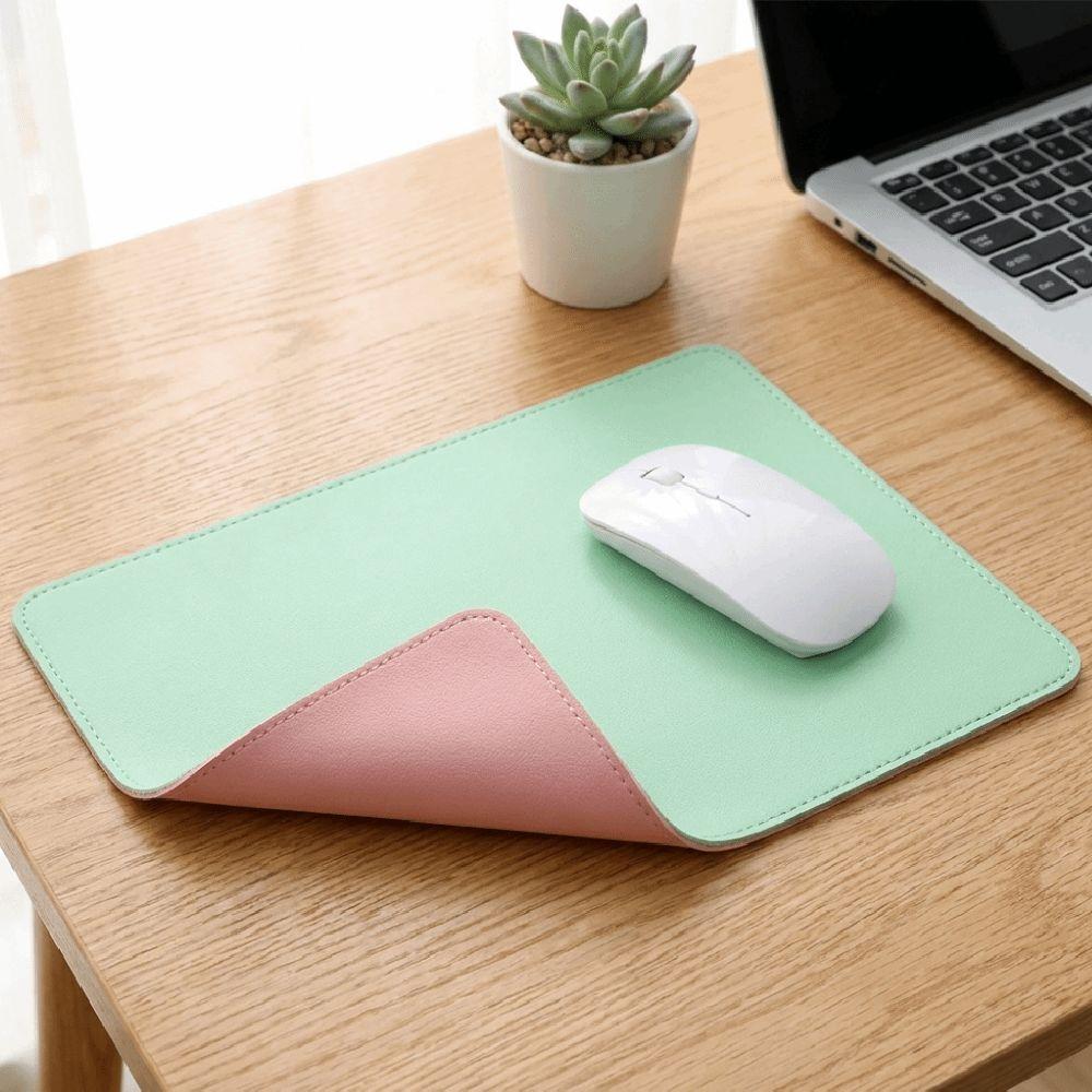 Front and Back Color Matching Leather Mouse Pad Writing Mat Laptop Table Mat  Home