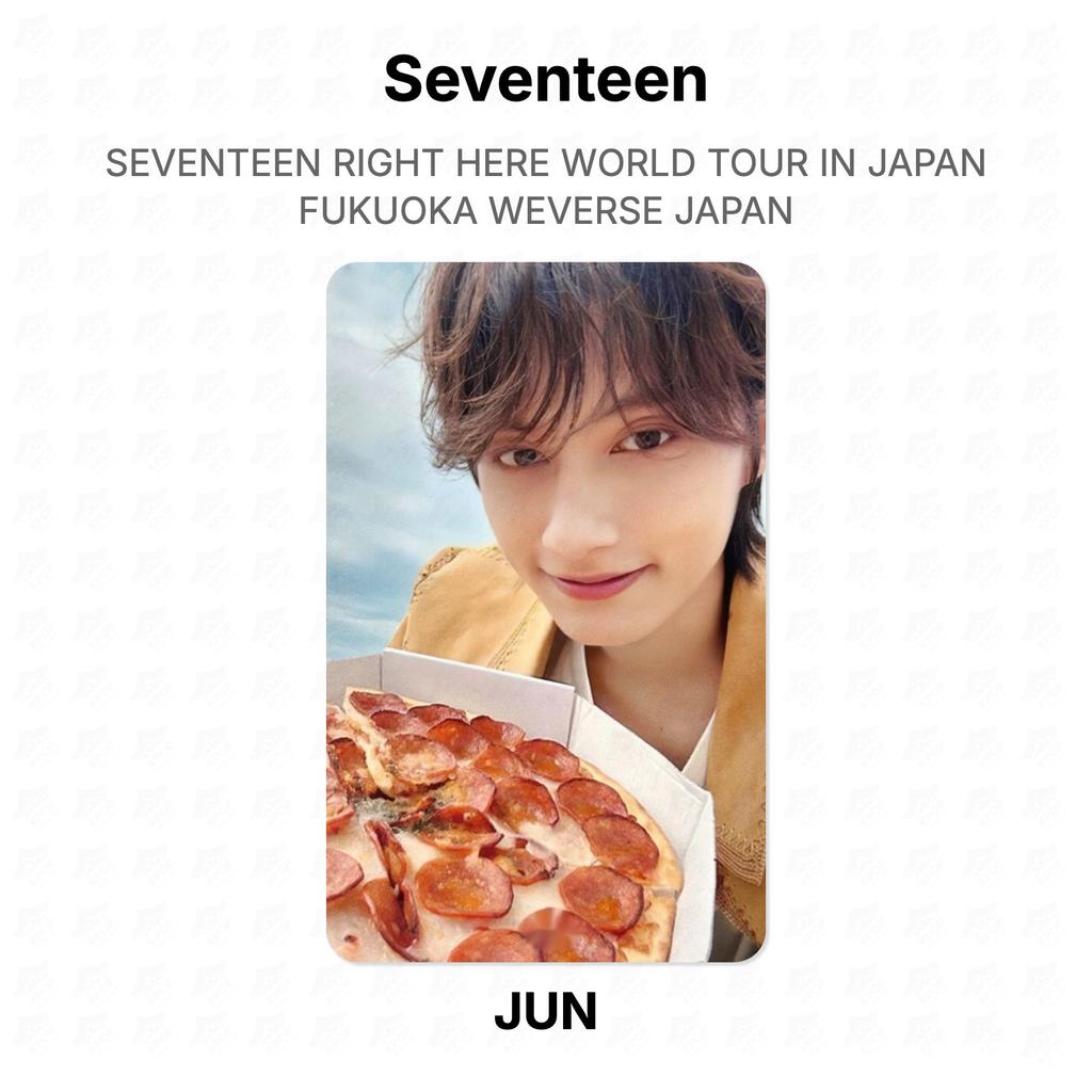 Seventeen PRÁVĚ TADY SVĚTOVÉ TURNEÉ V JAPONSKU FUKUOKA WEVERSE JAPAN Oficiální fotokarta