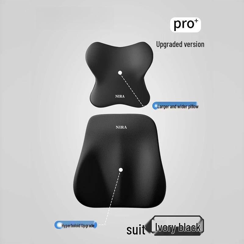 

Latex Car Headrest and Lumbar Support Pillow Set One Lumbar Support [Memory Foam]