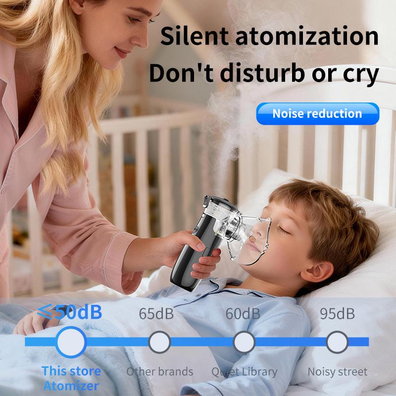 Children's Ultrasonic Silent Nebulizer LED Display Portable USB Rechargeable