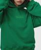 Diploma Embroidered Half Crop Hoodie - Green