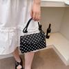 Yogodlns Korean Style Polka Dot Shoulder Bag Casual Crossbody Small Square Bag Fashion Trendy Handbag Women Work Shoulder Bag