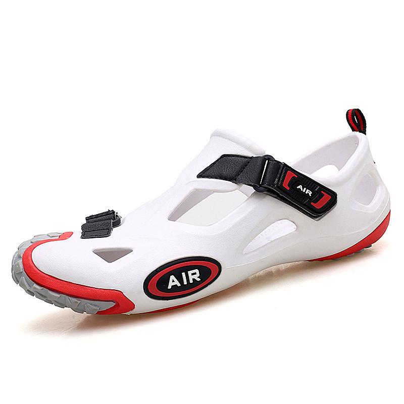 

Летние мужские сандалии, уличная обувь для воды, мягкие нескользящие мужские пляжные сандалии, богемная легкая обувь, сандалии унисекс, кроссовки 44 белый