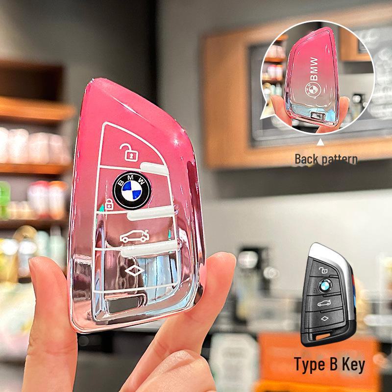 

Gradient Pink TPU Key Cover for BMW 3 Series/X3/X5/5 Series/i3