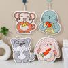 Cartoon Embroidery Hand Towel Hanging Style Hand Towel Hanging Style Cute Living Room Bedroom Ins Home Use