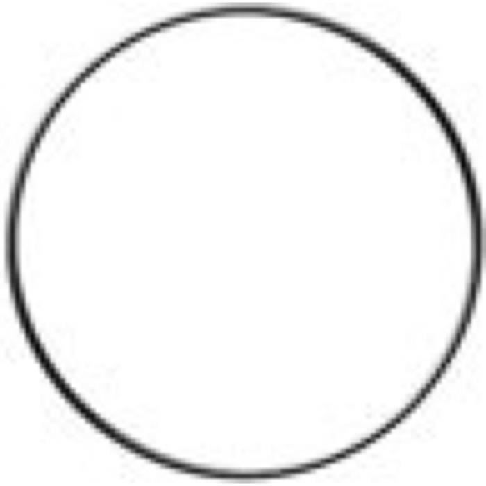 Cercle nu en métal - Non spécifié - 15 cm - Couleur Noir - Style Contemporain - Design