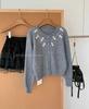 Women's Red Bowknot Sweater Cardigan - Stylish Slim-Fit Knitted Top for Autumn & Winter