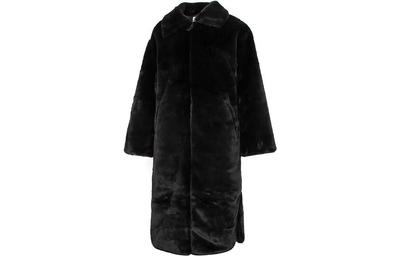 Women's Faux Fur Long Jacket Asia Sizing Black DQ6839-010
