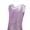 Girls Gymnastics Leotards Shiny Leotard Costume Sleeveless Athletic Acrobatic
