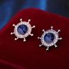 Zinc Zinc Alloy Rudder Collar Brooch Crystal  Cute   Man