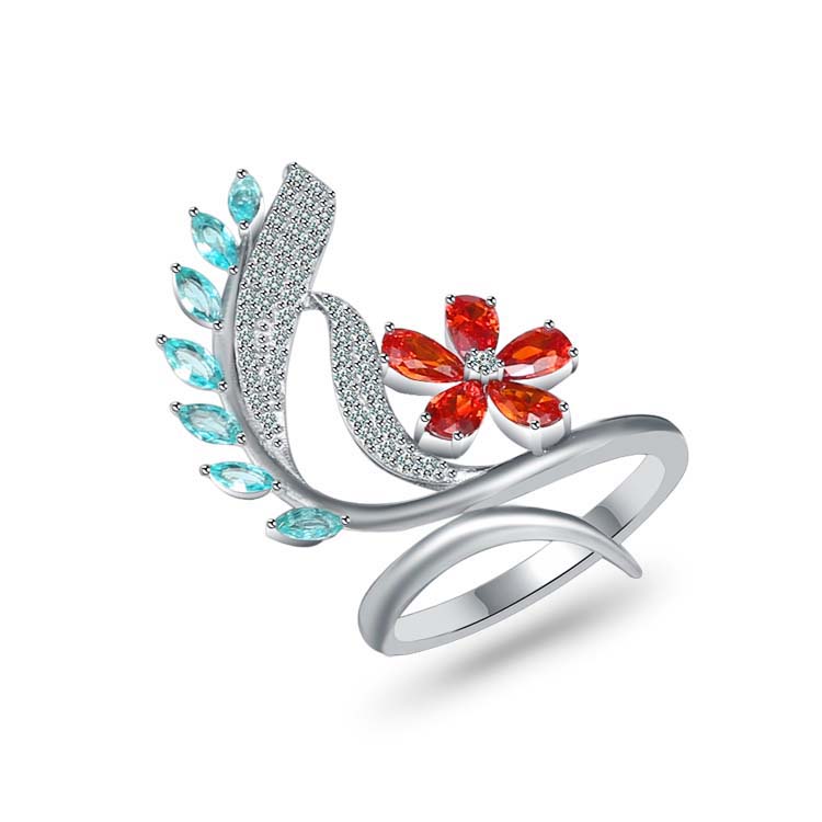 

Кольцо с драгоценными камнями, сменный цветной камень, серебро 925 пробы вечность