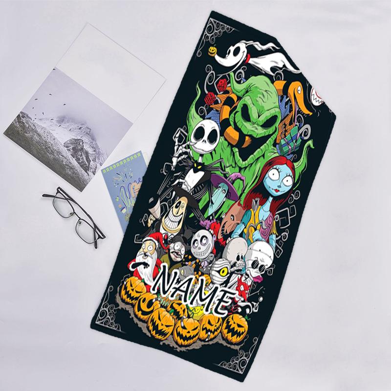 1pc Jack1 Beach Towel with Custom Name, Beach/Swimming/Bath/Picnic/Camping Towel, Suitable for Seaside Beaches