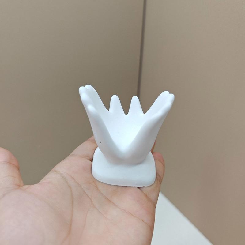 Silicone Candlestick Decoration Mould Artistic Hand Candlestick Silicone Moulds for Custom Resin Home Ornaments